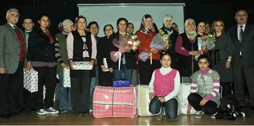 Manavgat’ta kadın çiftiler yarıştı